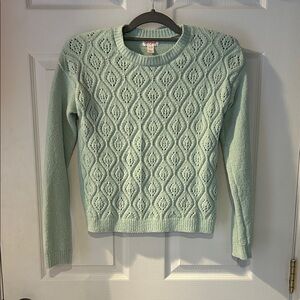 Cat & Jack Girl’s Light Green Sparkle Sweater